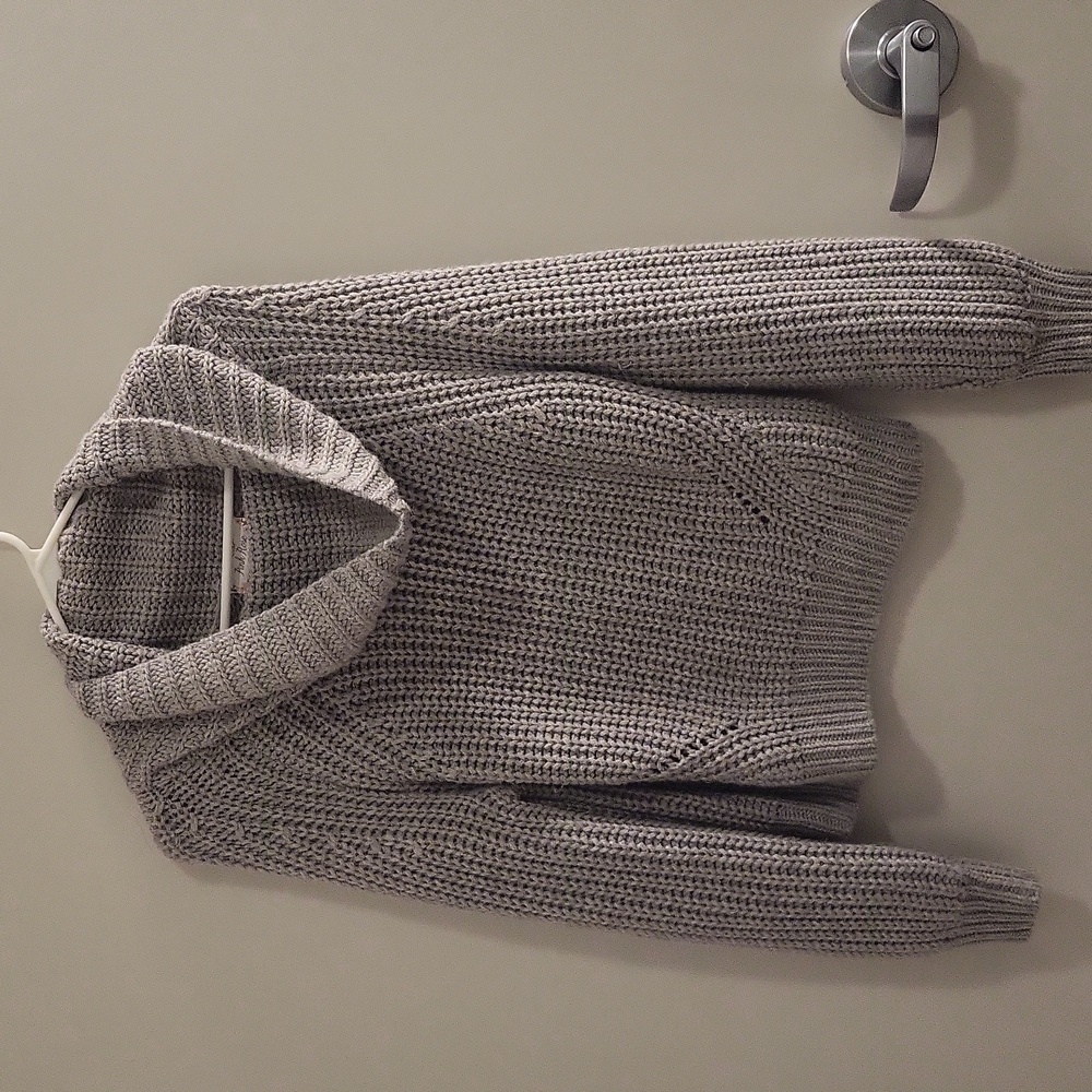 Slouch turtleneck grey sweater, size small